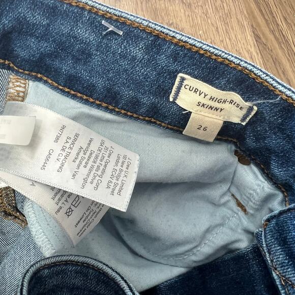 Madewell Curvy High Rise Skinny Jeans Sz 26 - Picture 7 of 9